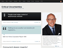 Tablet Screenshot of criticaluncertainties.com